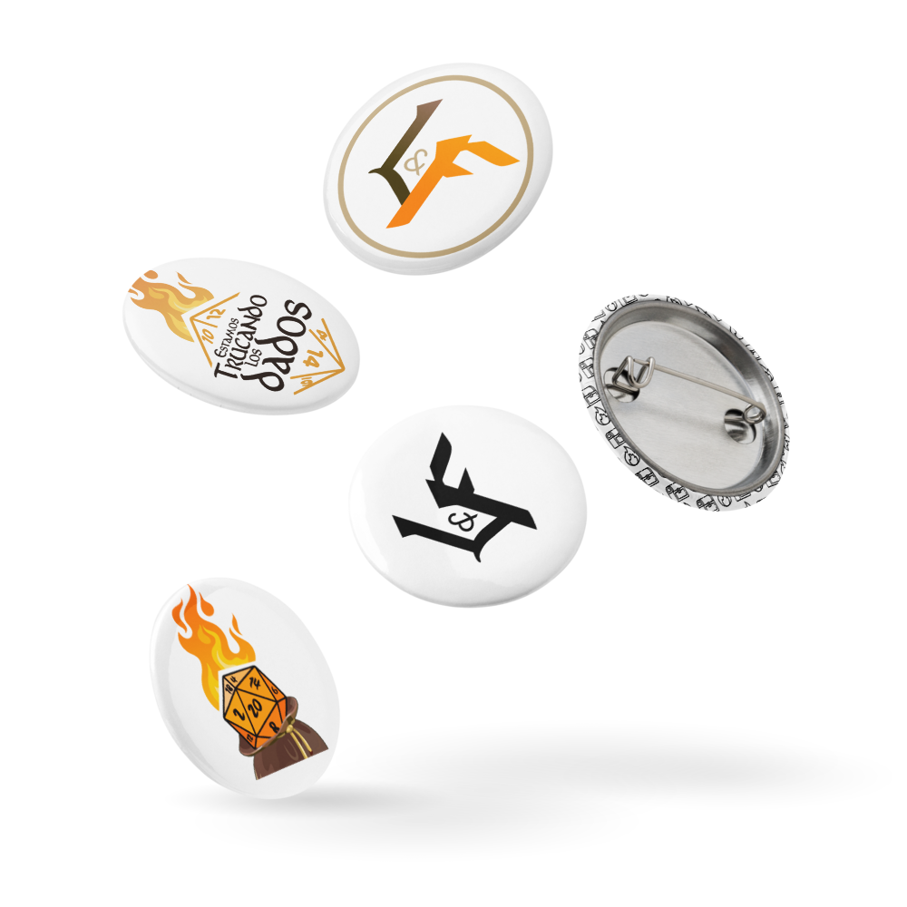 Chapas metálicas "The Hero’s Pins"